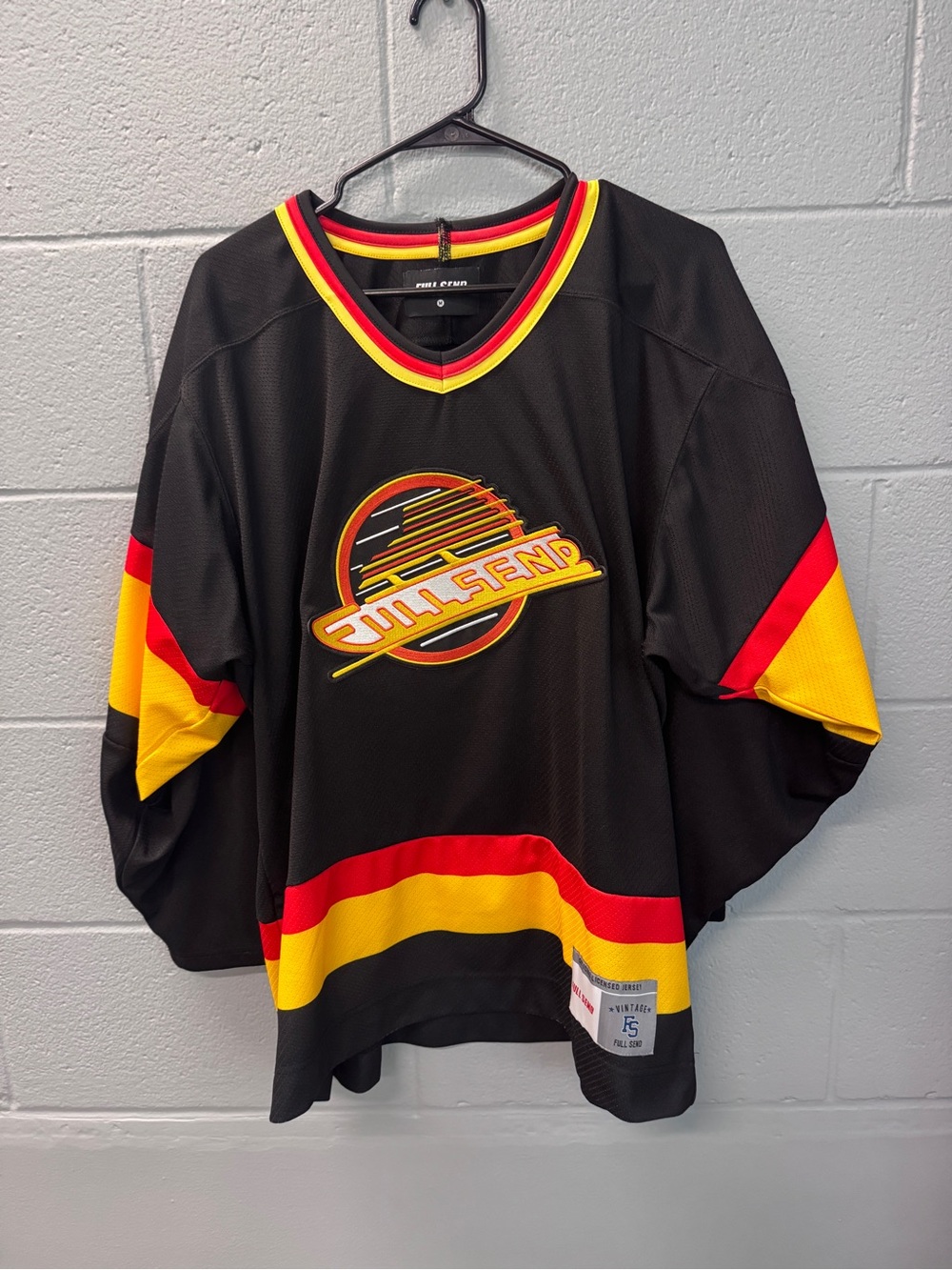 Full‎ Send Nelk Boys Vancouver Canucks Style Hockey Jersey M